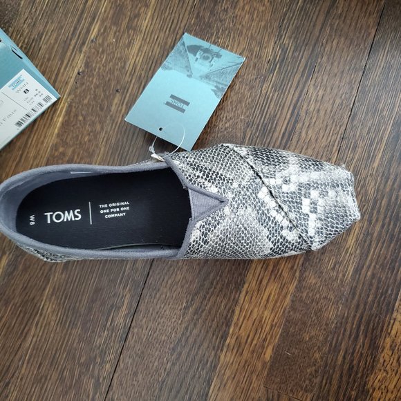 Toms: Classic: Black Multi Faux Snake - Picture 2 of 4